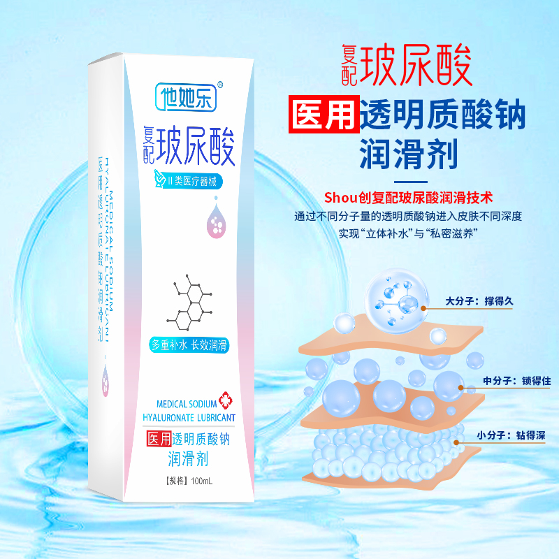 <strong>復配玻尿酸潤滑劑-他她樂醫用玻尿酸潤滑劑100ml</strong>