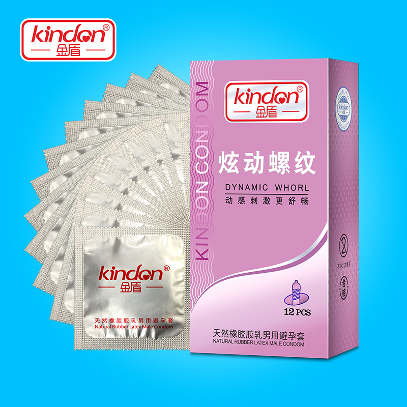 金盾鉑金系列炫動螺紋避孕套
